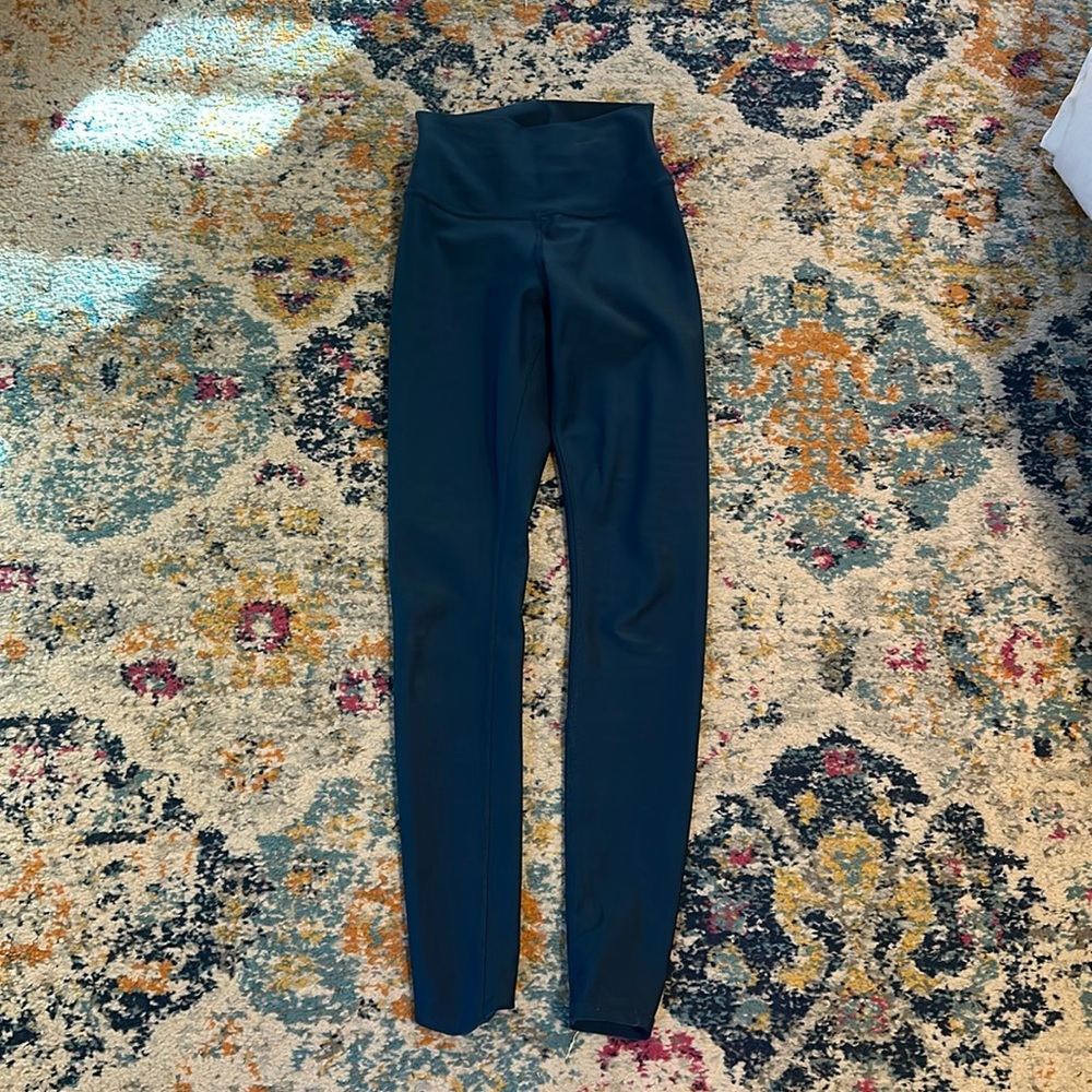 Alo Airbrush High Waist Teal Legging Size XS